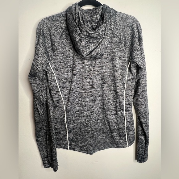 Under Armour medium UA Velocity Wordmark Hoodie heathered Gray sweatshirt EUC - Picture 8 of 12